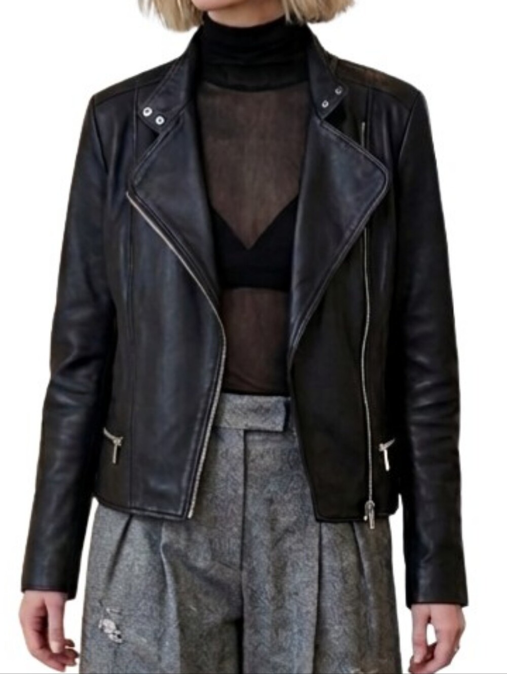 CIMARRON Genuine Leather Moto Jacket